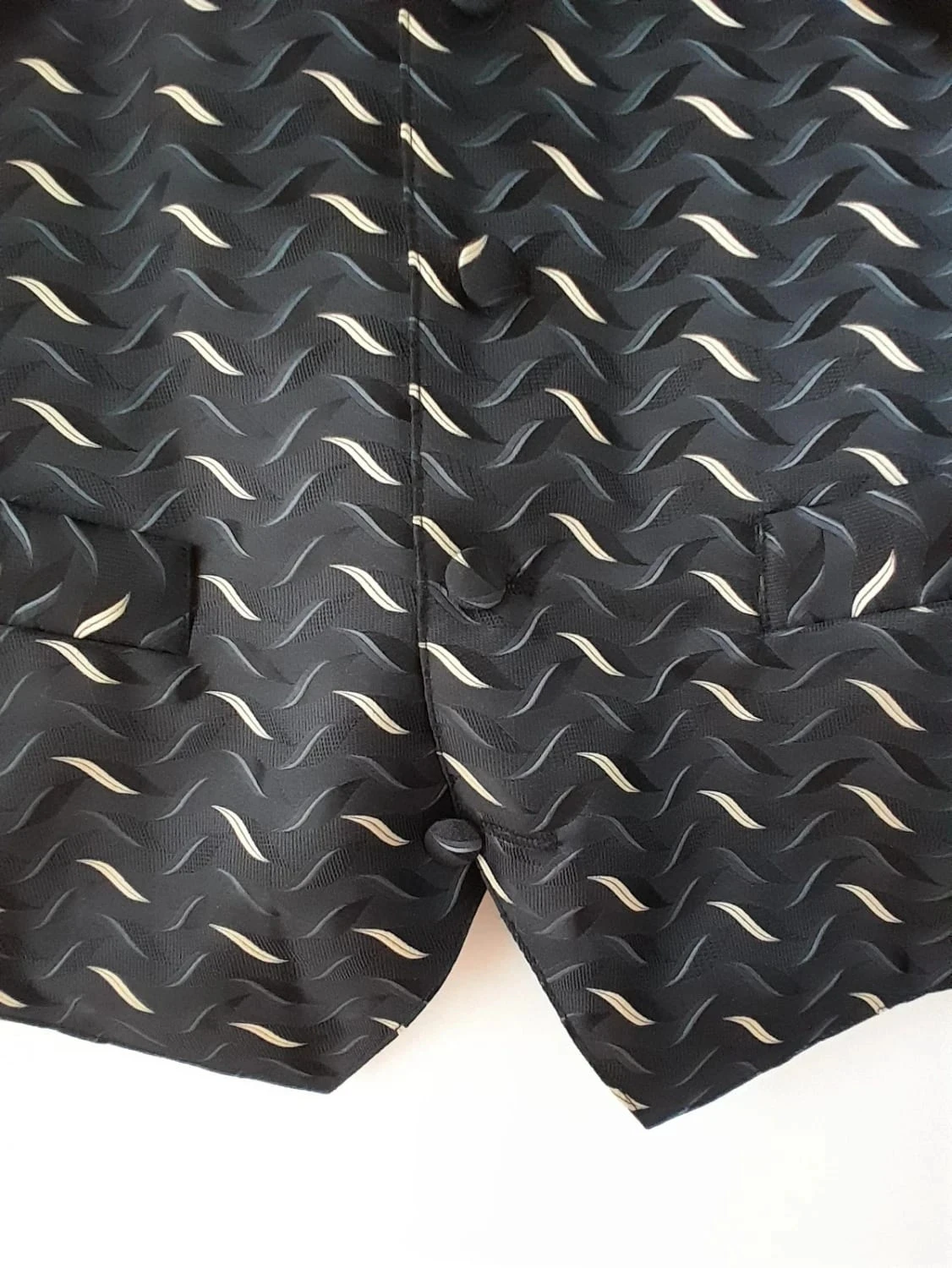 Colete de fato, cor preto com padrões, Marca Devred, tamanho L – photo 5
